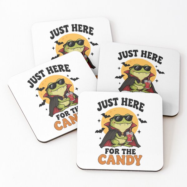 Item preview, Just Here for the Candy Vampire Frog – Cute Halloween designed and sold by kstheladesigns.