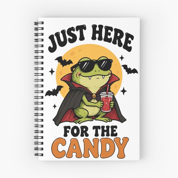 Item preview, Just Here for the Candy Vampire Frog – Cute Halloween designed and sold by kstheladesigns.