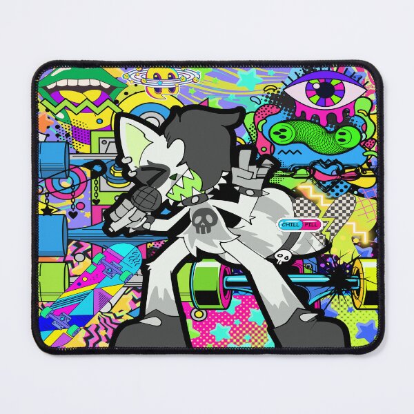 Item preview, Y2K Trippy Punk Cat Girl Cybercore Rave Aesthetic designed and sold by Side By Side Studio.