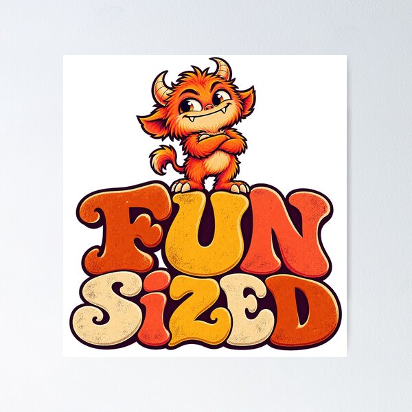 Item preview, ⚡FUN SIZED ⚡ designed and sold by WheelieGdArt.
