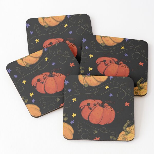 Item preview, Haunted pumpkin garden designed and sold by SplodgeBlossom Illustration.