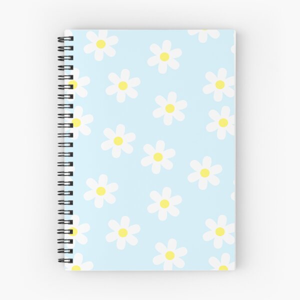 Item preview, white flowers on a blue background as a texture designed and sold by Nicole Bleck.