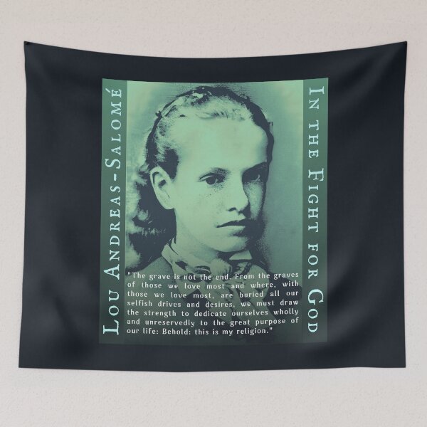 Item preview, Lou Andreas-Salomé quote: The grave is not the end. From the graves of those we love most and where, with those we love most, are buried all our selfish drives and desires, designed and sold by artbleed.