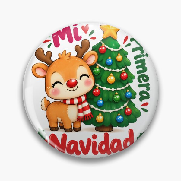 Item preview, Mi Primera Navidad Kawaii Reindeer designed and sold by Pure Craft.