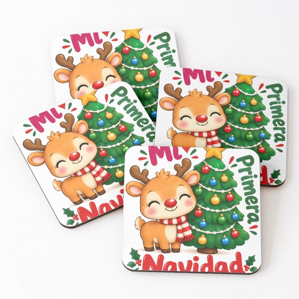 Item preview, Mi Primera Navidad Kawaii Reindeer designed and sold by Pure Craft.