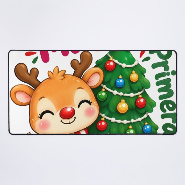 Item preview, Mi Primera Navidad Kawaii Reindeer designed and sold by Pure Craft.