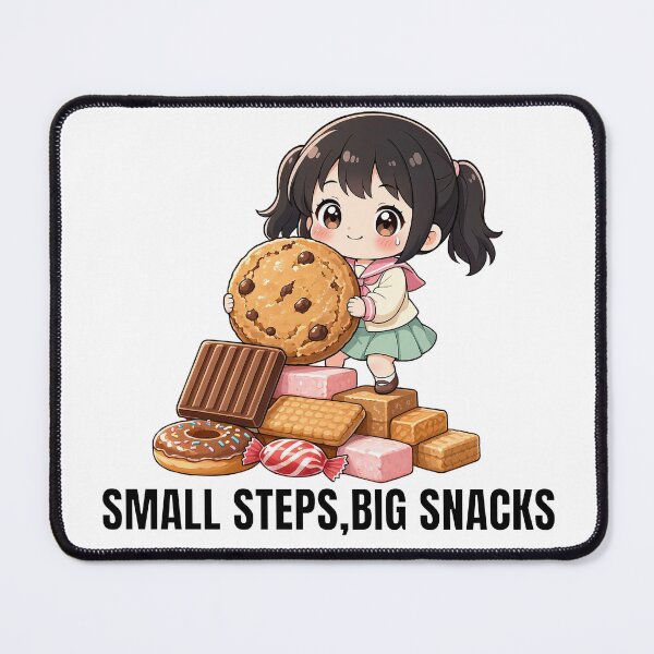 Item preview, Small steps, big snacks. Cute inspirational motto designed and sold by katerynaS99.