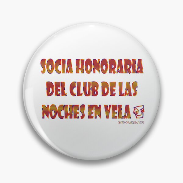 Item preview, Socia honoraria del club de las noches en vela - Spanish Menopause Humor designed and sold by Yamy Morrell Art and Design.