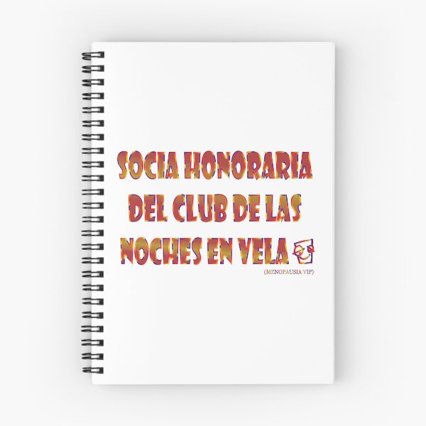 Item preview, Socia honoraria del club de las noches en vela - Spanish Menopause Humor designed and sold by Yamy Morrell Art and Design.