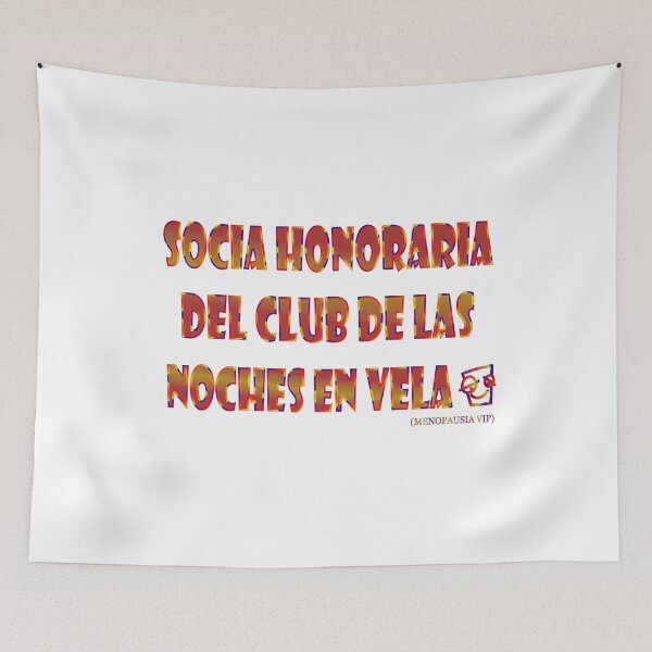 Item preview, Socia honoraria del club de las noches en vela - Spanish Menopause Humor designed and sold by Yamy Morrell Art and Design.