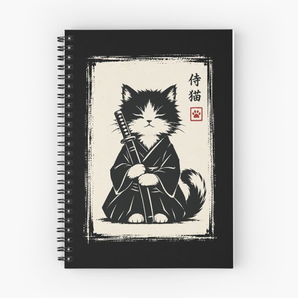 Artikelvorschau, Samurai-Katze Vintage Ukiyo-E Krieger Kunst Grafik Katzenkunst entworfen und verkauft von Kladhadredo.