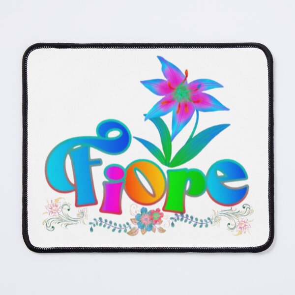 Item preview, Fiore Italian Word For Flower Lily Floral Botanical Typography Art designed and sold by Miheerala.