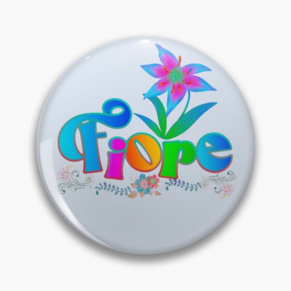 Item preview, Fiore, palabra italiana para flor, lirio, tipografía botánica floral, arte designed and sold by Miheerala.