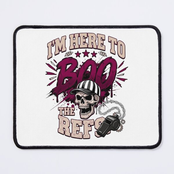 Item preview, I'm Here To Boo The Refs - Funny Referee Halloween Skull Sports Fan designed and sold by designwiss.