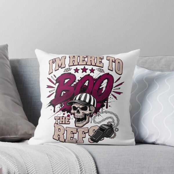 Item preview, I'm Here To Boo The Refs - Funny Referee Halloween Skull Sports Fan designed and sold by designwiss.