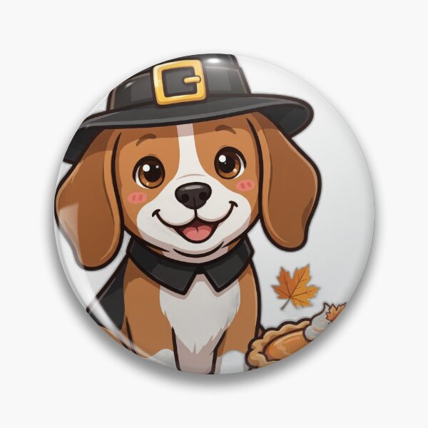 Item preview, Beagle Pilgrim Dog Funny Thanksgiving Pumpkin Pie designed and sold by Bark & Banter.