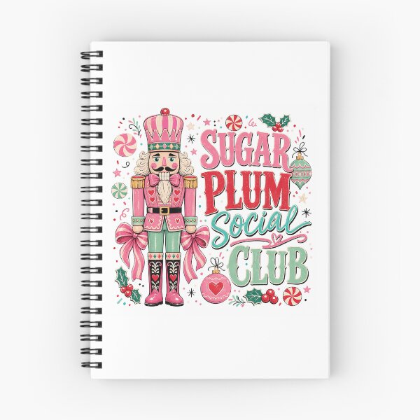 Item preview, Sugar Plum Social Club Pink Nutcracker Christmas designed and sold by JoyfullyOffbeat.
