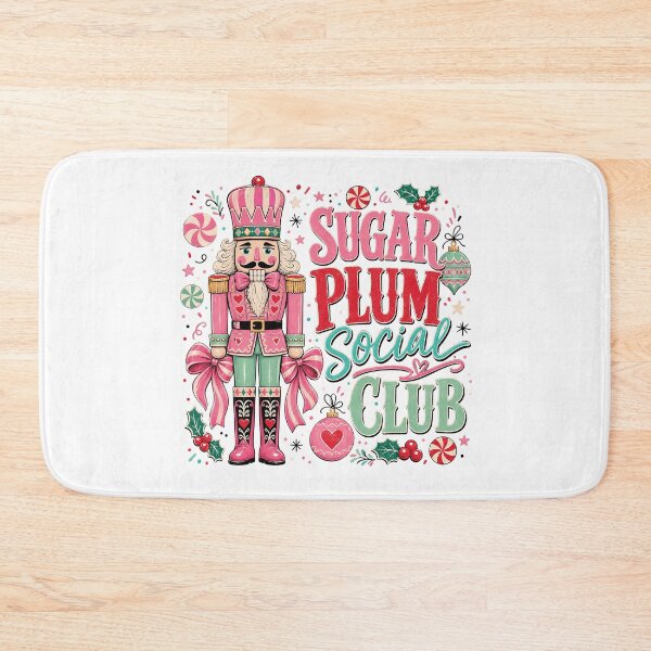 Item preview, Sugar Plum Social Club Pink Nutcracker Christmas designed and sold by JoyfullyOffbeat.