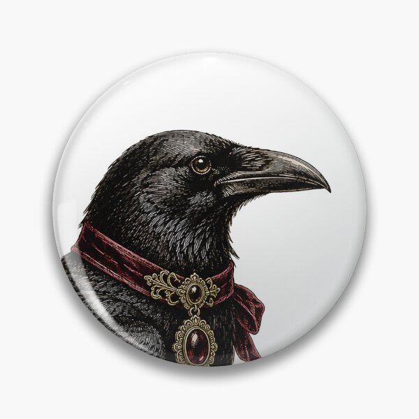 Item preview, Vintage Gothic Crow Illustration designed and sold by Impossible Archive.