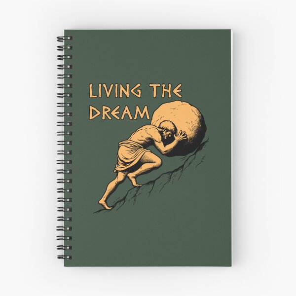 Item preview, Living The Dream - Sisyphus, Greek Mythology Meme Classic T-Shirt designed and sold by Streetsignsani.