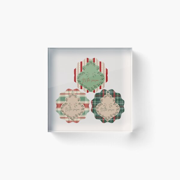 Item preview, It's the Season Festive Christmas Gift Tags & Ornaments Collection designed and sold by Liberarteprint.