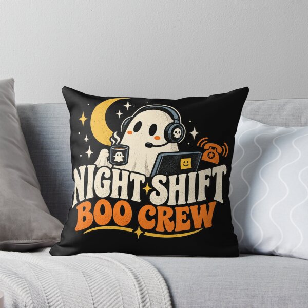 Item preview, Night Shift Boo Crew Ghost – Funny Halloween Night Shift Worker Design designed and sold by 1DreamerShop.