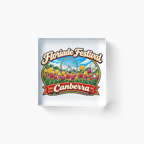 Item preview, Floriade Festival Canberra - Vintage Travel Art designed and sold by ryanapples2.