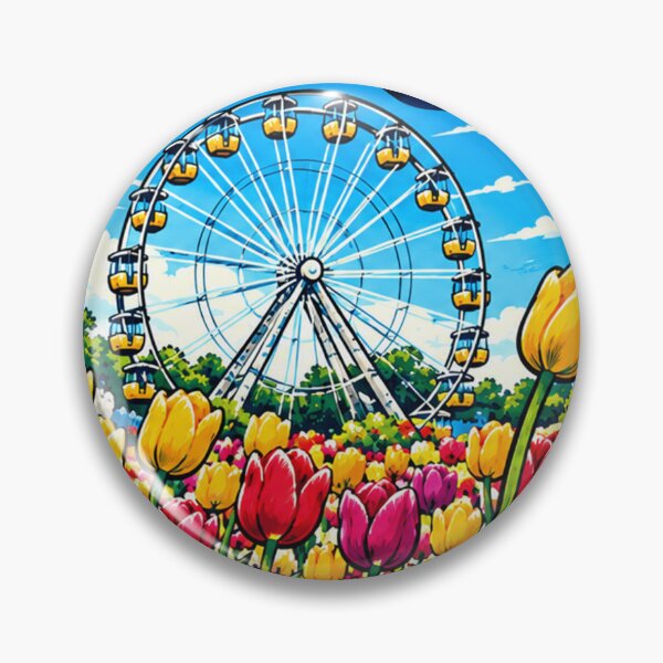 Item preview, Floriade Festival Canberra - Vintage Travel Art designed and sold by ryanapples2.