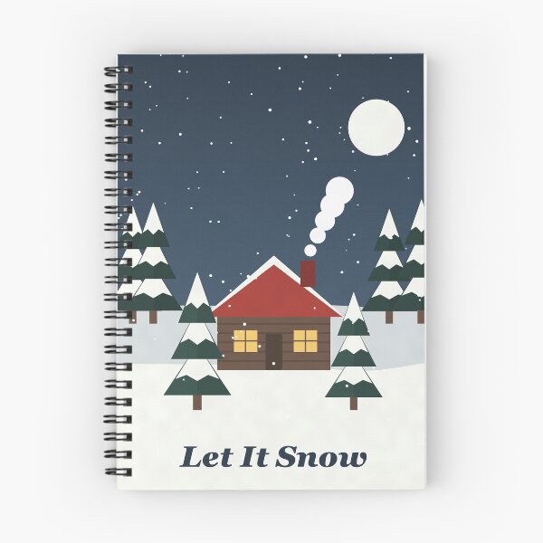 Item preview, Let It Snow Winter Cabin at Night designed and sold by ChromaLens.