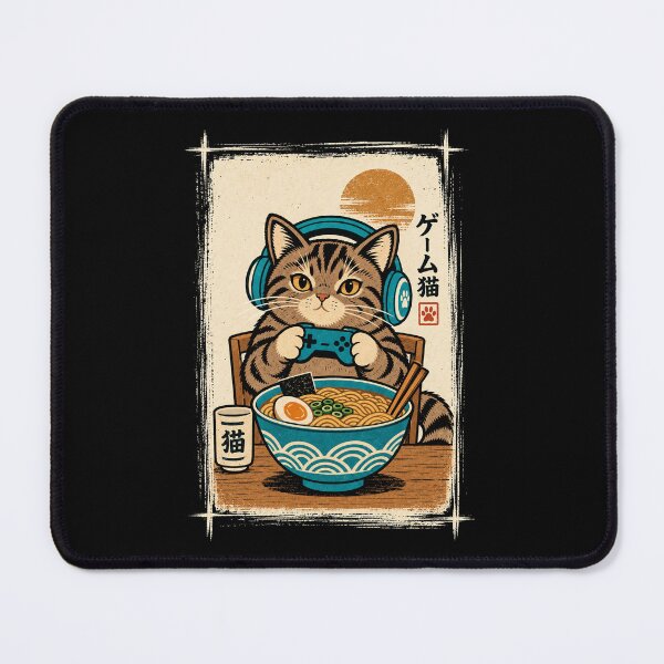 Item preview, Ramen Cat Gaming Anime Japanese designed and sold by Kladhadredo.