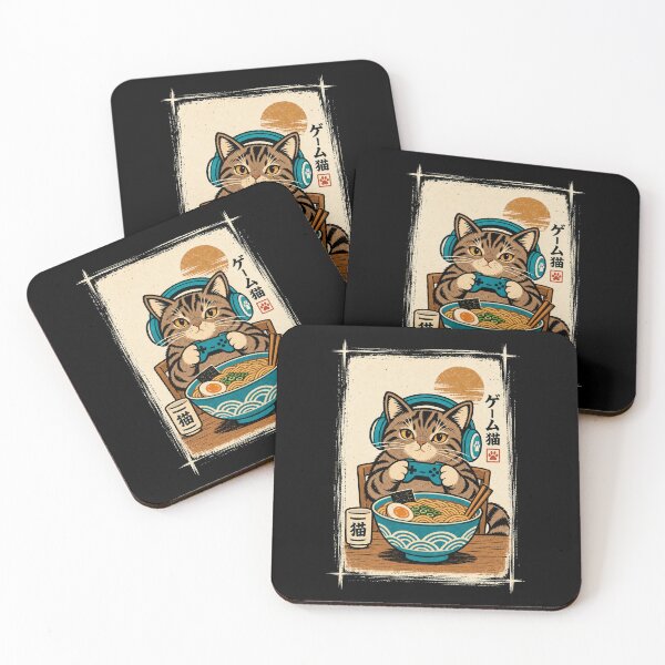 Item preview, Ramen Cat Gaming Anime Japanese designed and sold by Kladhadredo.