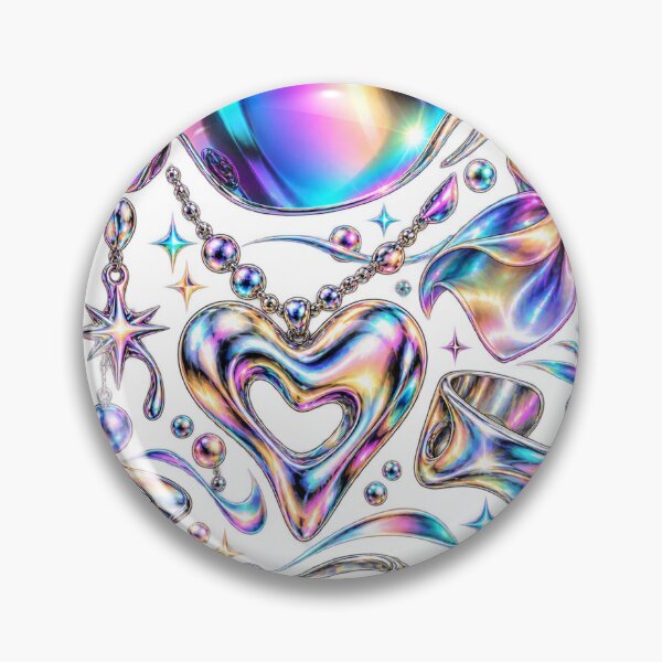 Item preview, Statement Accessories - Chrome Rainbow Current Fashion Collage	 designed and sold by The198X.