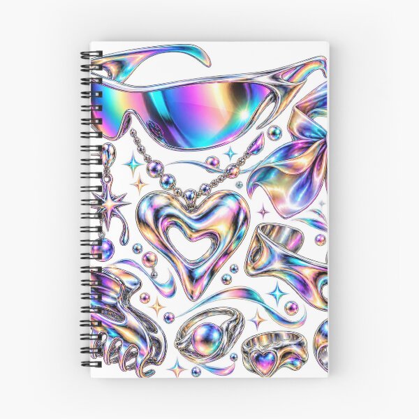 Item preview, Statement Accessories - Chrome Rainbow Current Fashion Collage	 designed and sold by The198X.