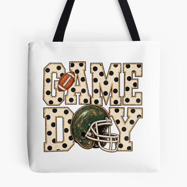 Item preview, Game Day Green Bay Football Helmet Vintage Polka Dot designed and sold by PunPals-Art.