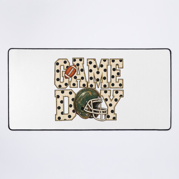 Item preview, Game Day Green Bay Football Helmet Vintage Polka Dot designed and sold by PunPals-Art.