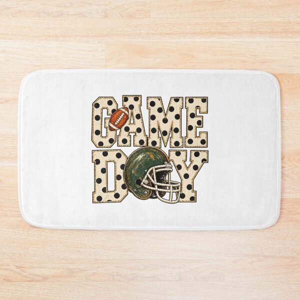 Item preview, Game Day Green Bay Football Helmet Vintage Polka Dot designed and sold by PunPals-Art.
