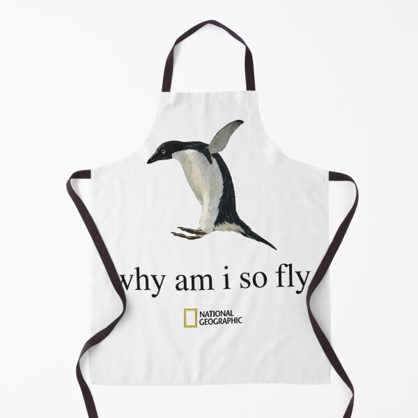 Item preview, National Geographic Why Am I So Fly Penguin Vintage Graphic designed and sold by VelourEmber.