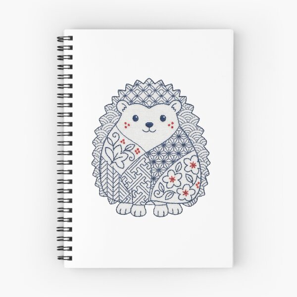 Item preview, porcupine in sashiko style designed and sold by Maewshooter.