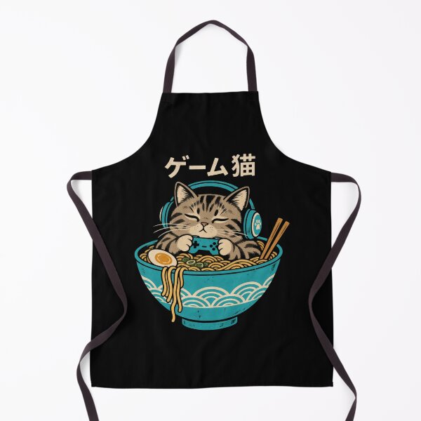 Item preview, Cute Kawaii Gamer Cat Funny Ramen Japanese Cat Gaming designed and sold by Kladhadredo.