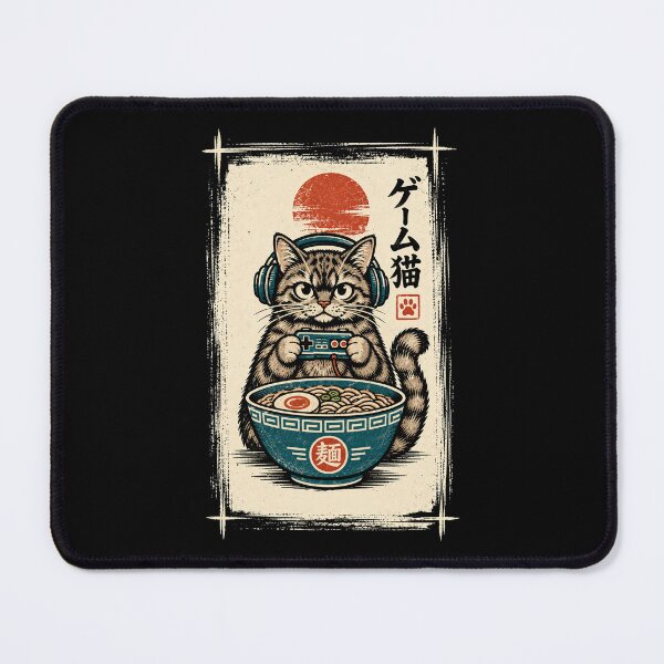 Item preview, Ramen Cat Gaming Anime Japanese designed and sold by Kladhadredo.