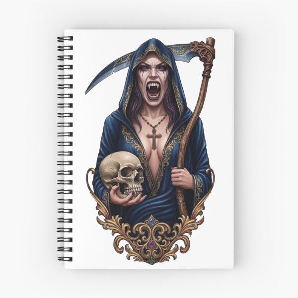 Item preview, Screaming Vampire Reaper with Scythe and Skull designed and sold by CHRIST5000.