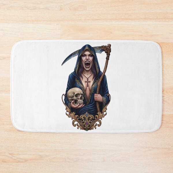 Item preview, Screaming Vampire Reaper with Scythe and Skull designed and sold by CHRIST5000.