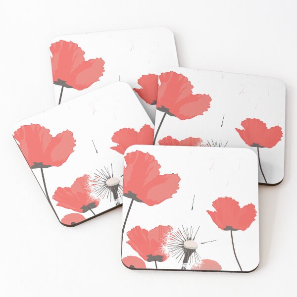 Item preview, Red Poppies Floral Art Print designed and sold by Studio pod Burom.