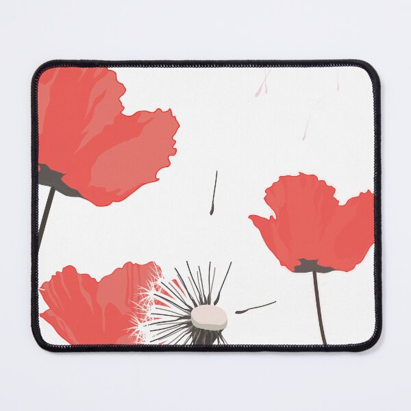 Item preview, Red Poppies Floral Art Print designed and sold by Studio pod Burom.