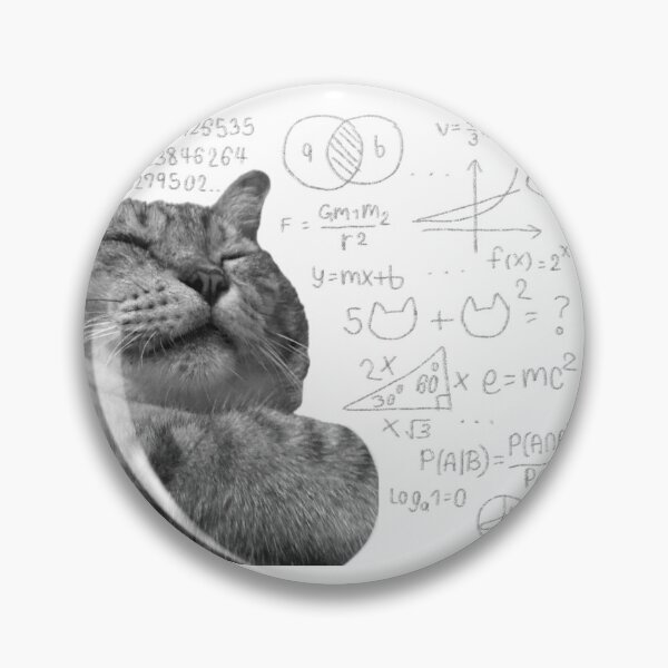 Item preview, Silly Tabby Cat Math Calculating Genius Meme designed and sold by fahiko.