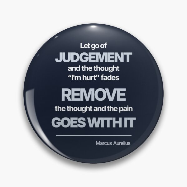 Item preview, Let Go of Judgement - Marcus Aurelius - Minimalist Style Stoic Quote - Light Version designed and sold by Stoic Core.