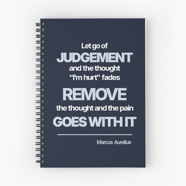 Item preview, Let Go of Judgement - Marcus Aurelius - Minimalist Style Stoic Quote - Light Version designed and sold by Stoic Core.