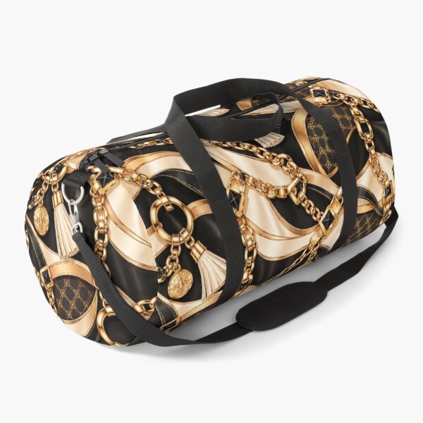 Item preview, Golden Reins — Black Cream & Gold Luxury Baroque Pattern designed and sold by VibnWalls.