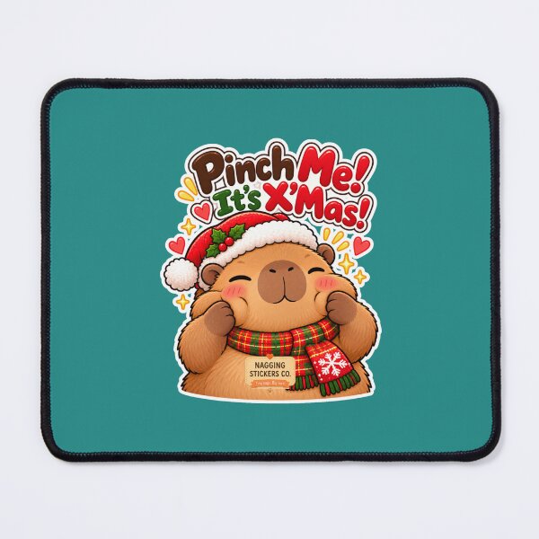 Item preview, PINCH ME! IT'S X'MAS! 2026 BY NAGGINGSTICKERSCO. NAGGING CAPYBARA'S A VERY NAGGING CHRISTMAS! COLLECTION | GREEN Edition | No.01 designed and sold by LaMaisonOfMY.