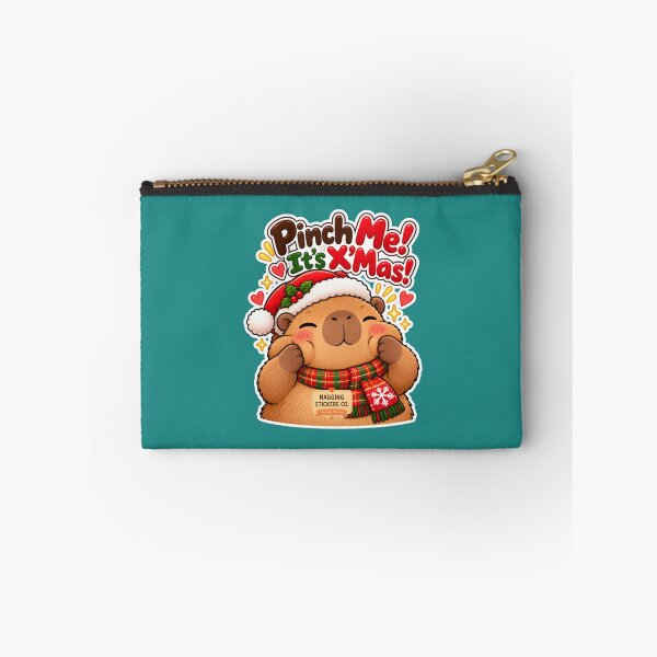 Item preview, PINCH ME! IT'S X'MAS! 2026 BY NAGGINGSTICKERSCO. NAGGING CAPYBARA'S A VERY NAGGING CHRISTMAS! COLLECTION | GREEN Edition | No.01 designed and sold by LaMaisonOfMY.